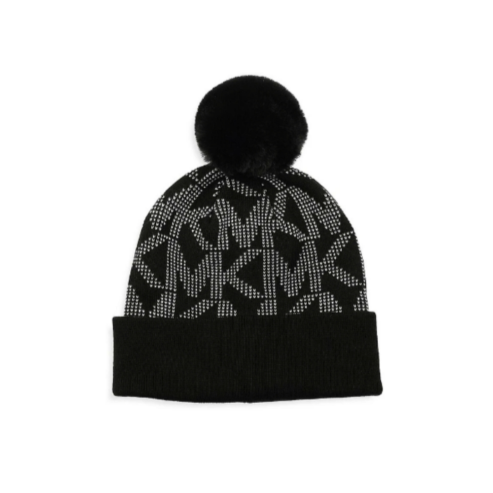 Michael kors ladies print logo hat, scarf and hand gloves set - Picture 6 of 7